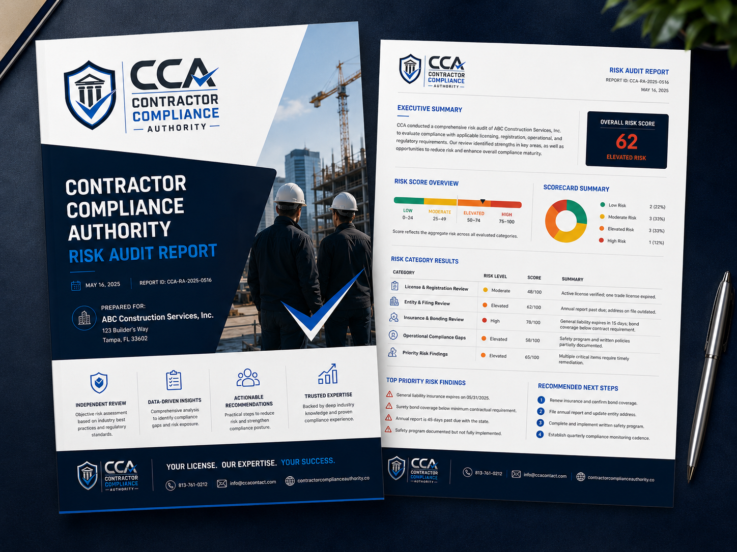 Risk Audit Report Example